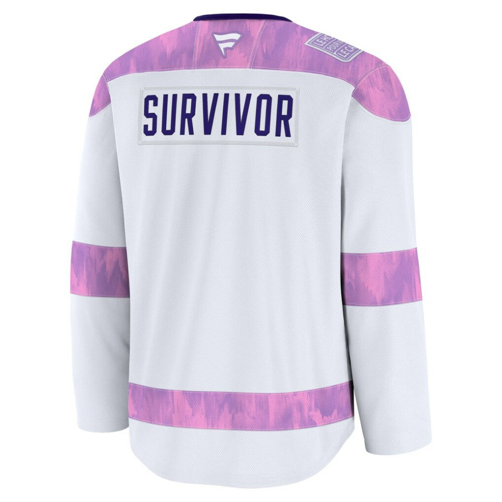 New Jersey Devils Fanatics Hockey Fights Cancer Survivor Practice Jersey