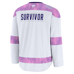 New Jersey Devils Fanatics Hockey Fights Cancer Survivor Practice Jersey