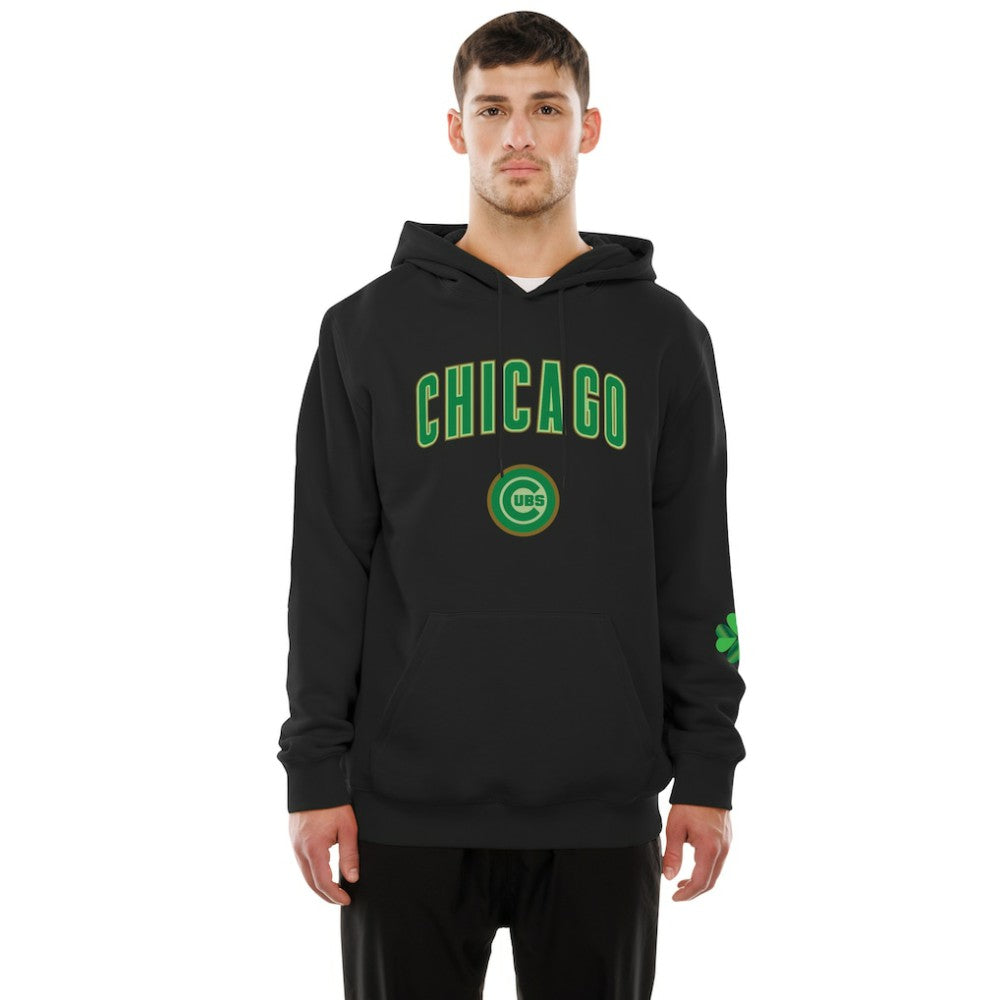 Chicago Cubs 2026 St. Patrick's Day Fleece Hoodie - Black | New Era