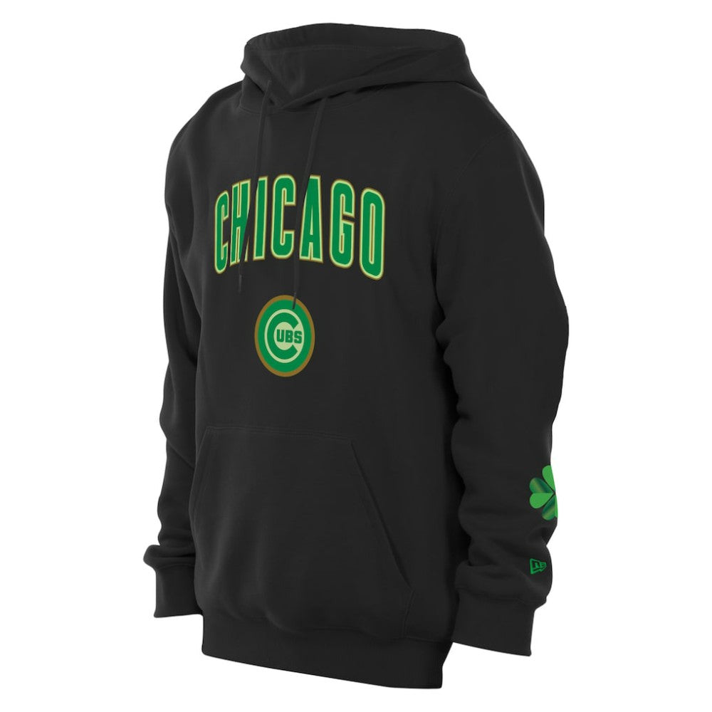 Chicago Cubs 2026 St. Patrick's Day Fleece Hoodie - Black | New Era