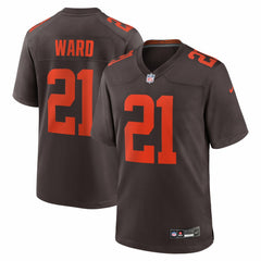 NFL Cleveland Browns Denzel Ward  Alpha Dawg Game Jersey