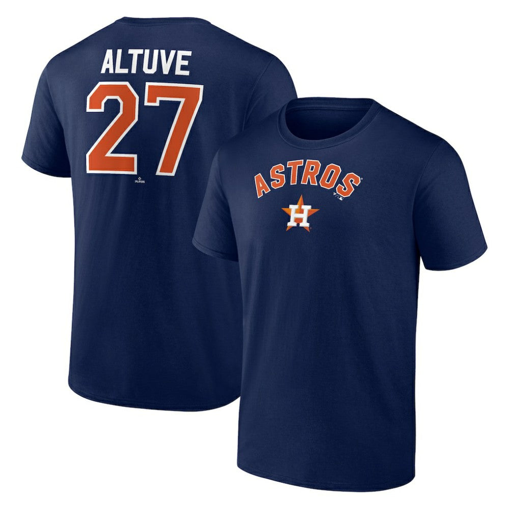 Jose Altuve Houston Astros Winning Streak Name & Number T-Shirt - Navy