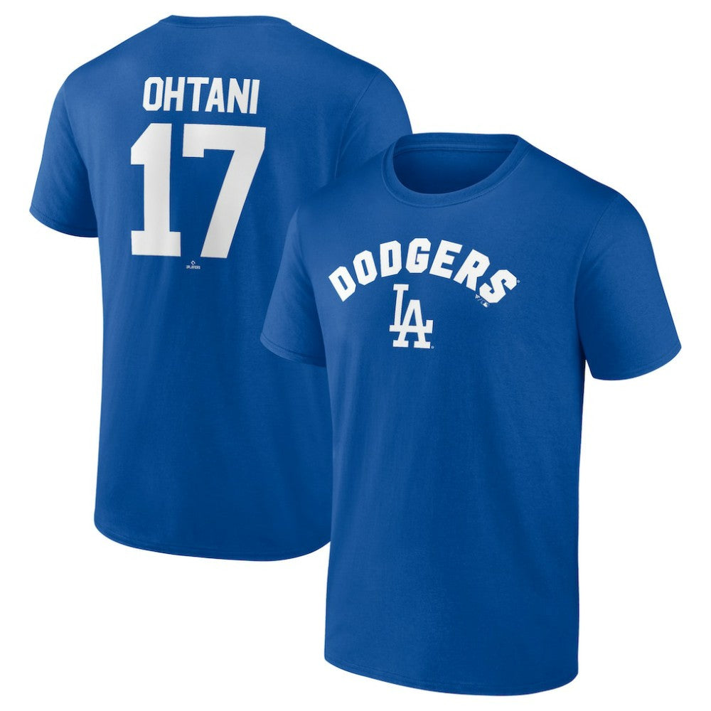 Shohei Ohtani Los Angeles Dodgers Winning Streak Name & Number T-Shirt - Royal