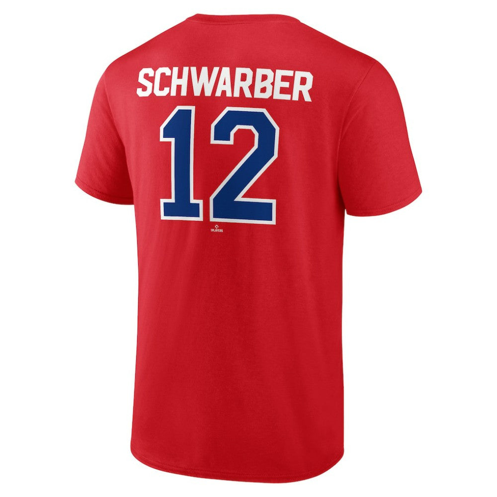 Kyle Schwarber Philadelphia Phillies Winning Streak Name & Number T-Shirt - Red