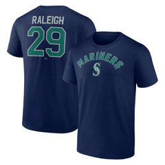 Cal Raleigh Seattle Mariners Winning Streak Name & Number T-Shirt - Navy