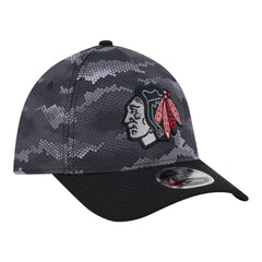 Chicago Blackhawks New Era Zero Dark 39THIRTY Flex Hat