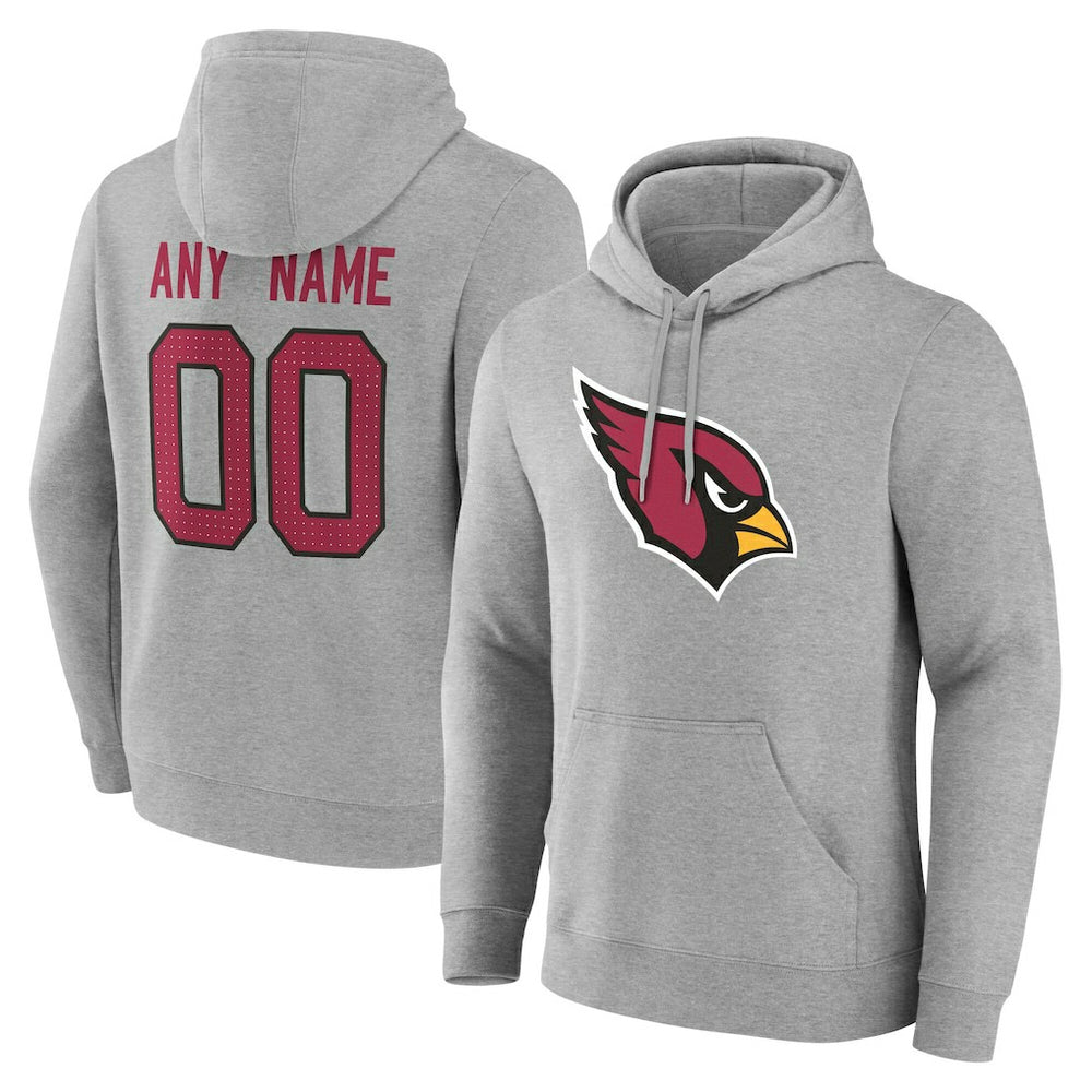 NFL Arizona Cardinals Team Authentic Personalized Name & Number Hoodie