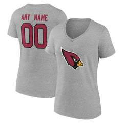 NFL Arizona Cardinals Women's Team Authentic Personalized Name & Number V-Neck T-Shirt