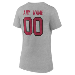 NFL Arizona Cardinals Women's Team Authentic Personalized Name & Number V-Neck T-Shirt
