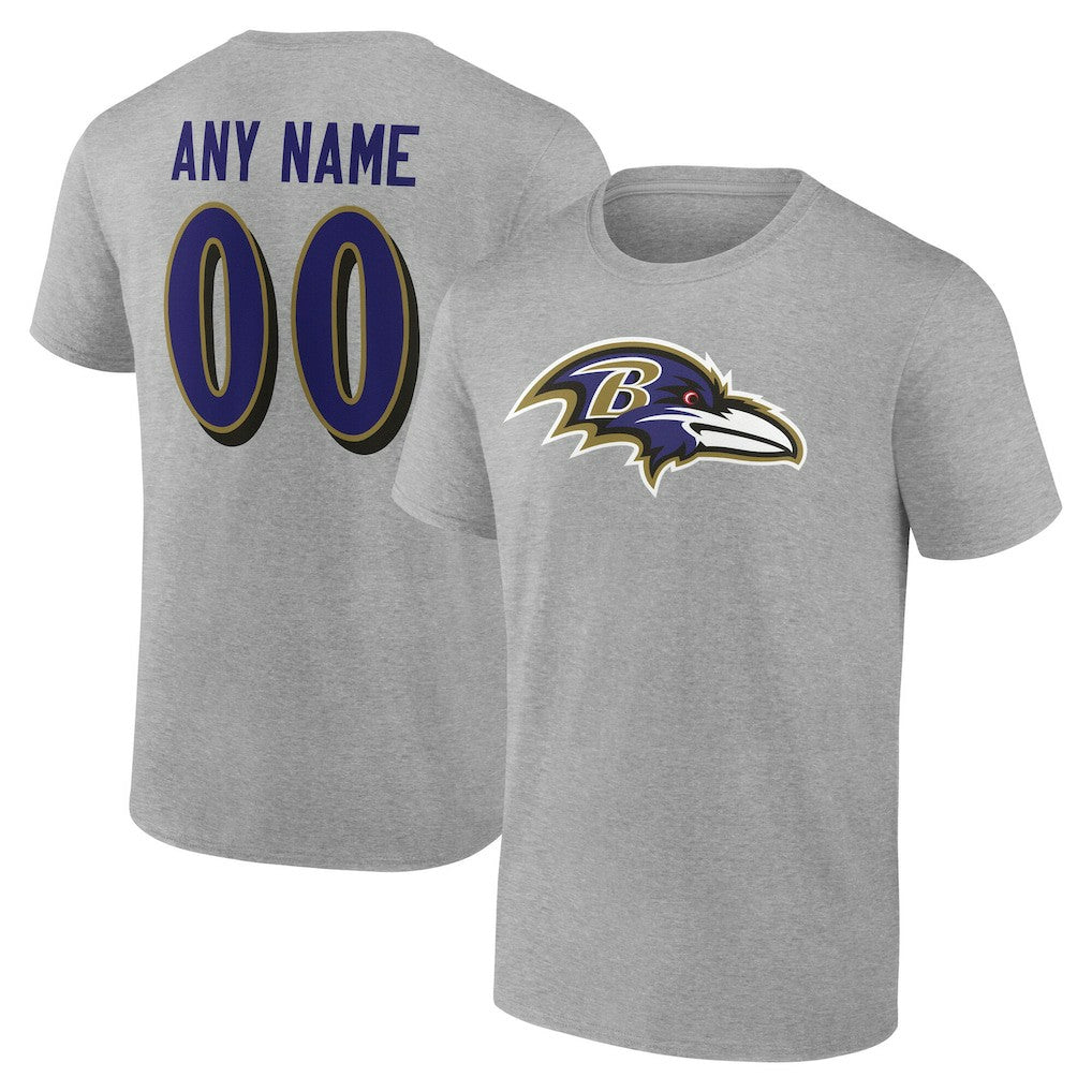 NFL Baltimore Ravens Team Authentic Personalized Name & Number T-Shirt