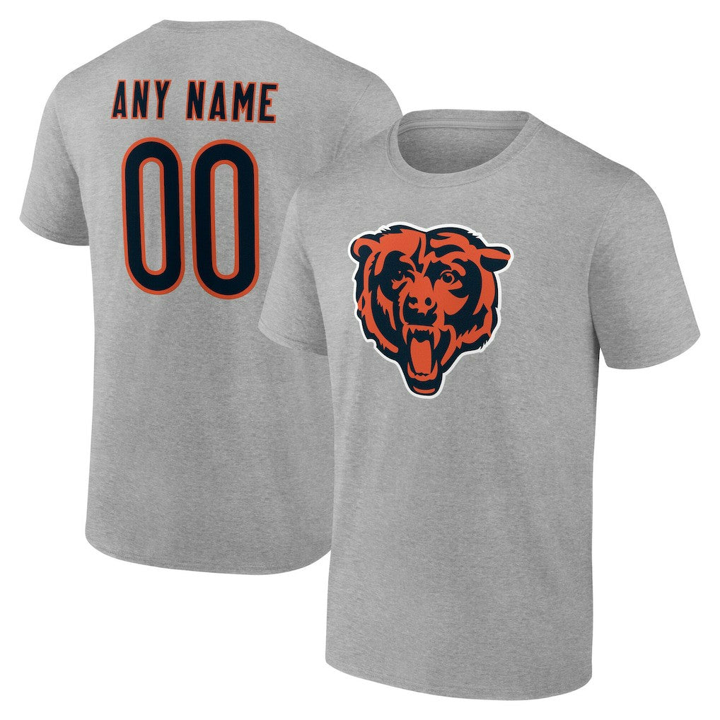 NFL Chicago Bears Team Authentic Personalized Name & Number T-Shirt