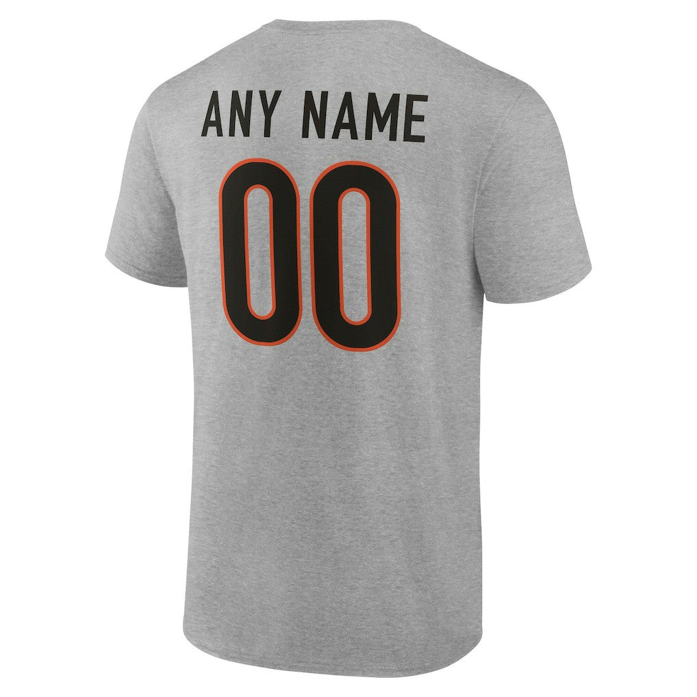 NFL Cincinnati Bengals Team Authentic Personalized Name & Number T-Shirt
