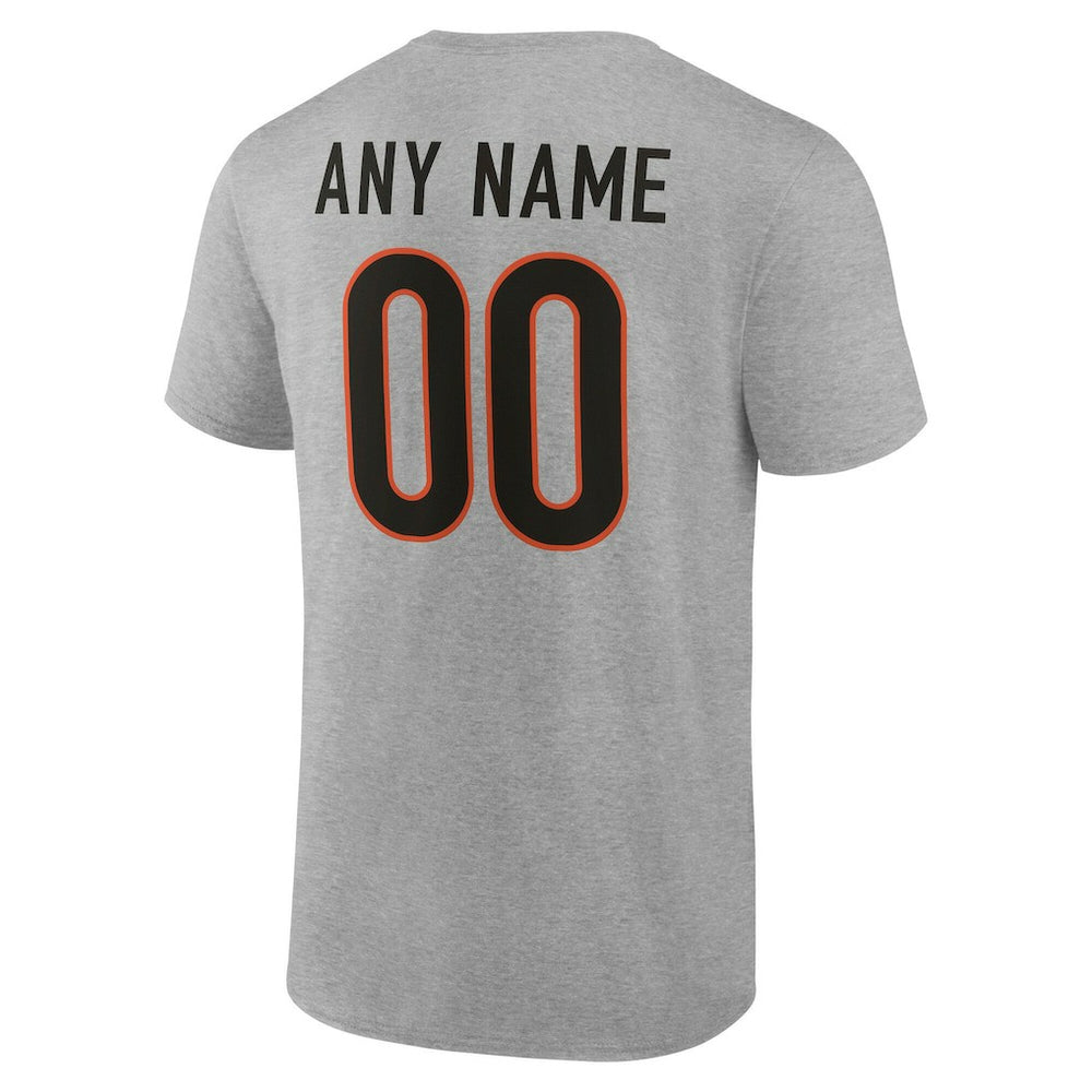NFL Cincinnati Bengals Team Authentic Personalized Name & Number T-Shirt