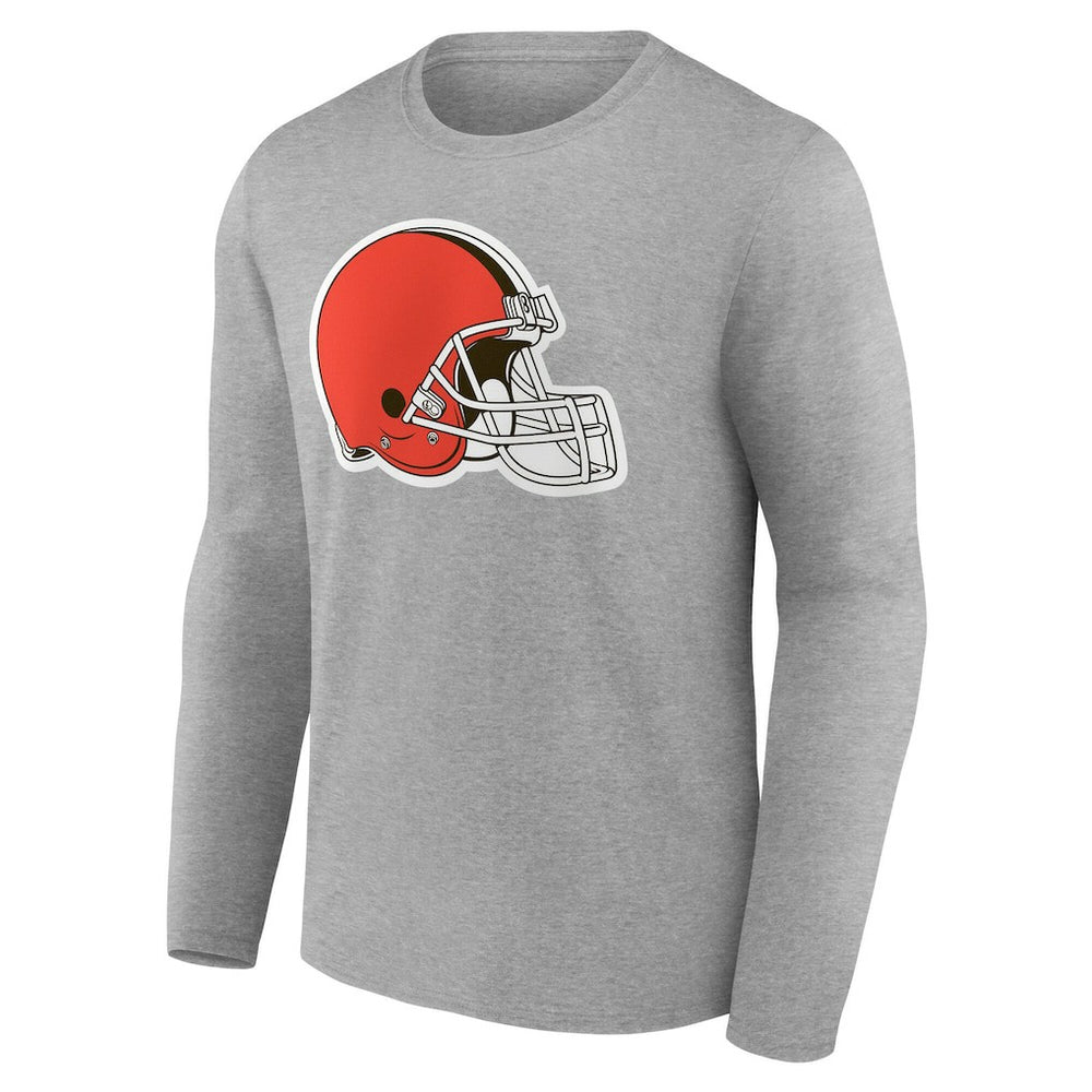 NFL Cleveland Browns Team Authentic Personalized Name & Number Long Sleeve T-Shirt