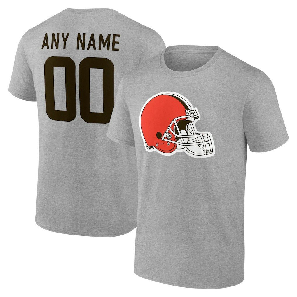 NFL Cleveland Browns Team Authentic Personalized Name & Number T-Shirt