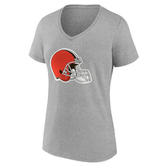 NFL Cleveland Browns Women's Team Authentic Personalized Name & Number V-Neck T-Shirt