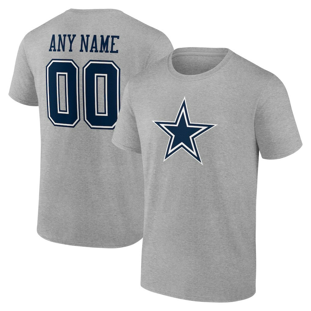 NFL Dallas Cowboys Team Authentic Personalized Name & Number T-Shirt