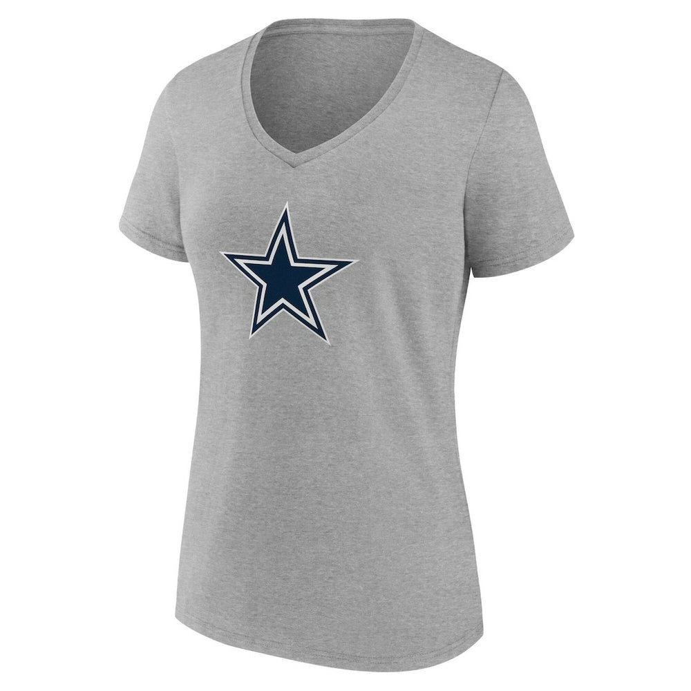 NFL Dallas Cowboys Women's Team Authentic Personalized Name & Number V-Neck T-Shirt