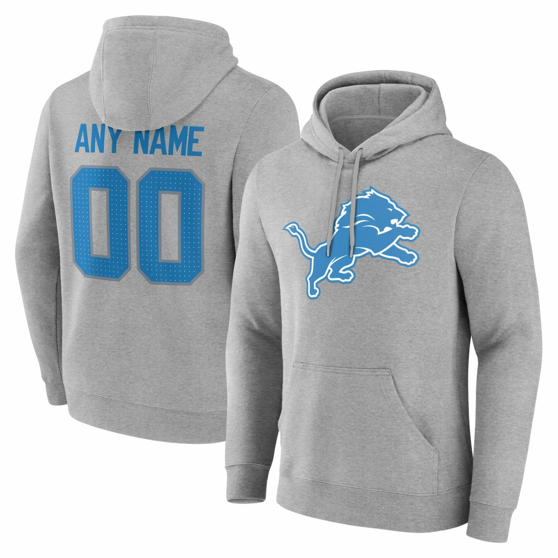 NFL Detroit Lions Team Authentic Personalized Name & Number Hoodie