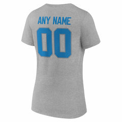 NFL Detroit Lions Women's Team Authentic Personalized Name & Number V-Neck T-Shirt
