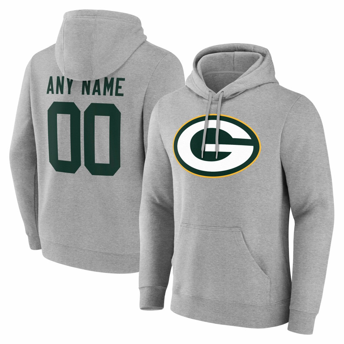 NFL Green Bay Packers Team Authentic Personalized Name & Number Hoodie