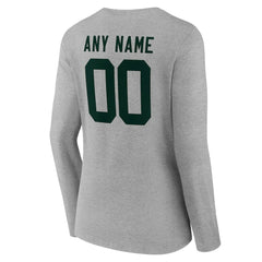 NFL Green Bay Packers Women's Team Authentic Personalized Name & Number Long Sleeve V-Neck T-Shirt