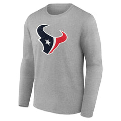 NFL Houston Texans Team Authentic Personalized Name & Number Long Sleeve T-Shirt