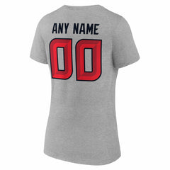 NFL Houston Texans Women's Team Authentic Personalized Name & Number V-Neck T-Shirt