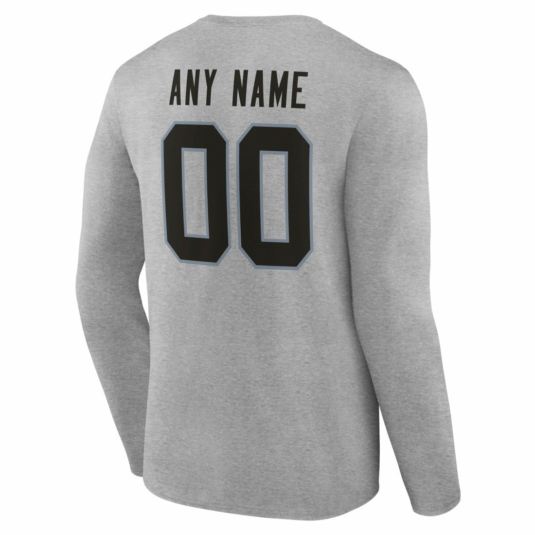 NFL Las Vegas Raiders Team Authentic Personalized Name & Number Long Sleeve T-Shirt