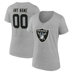 NFL Las Vegas Raiders Women's Team Authentic Personalized Name & Number V-Neck T-Shirt