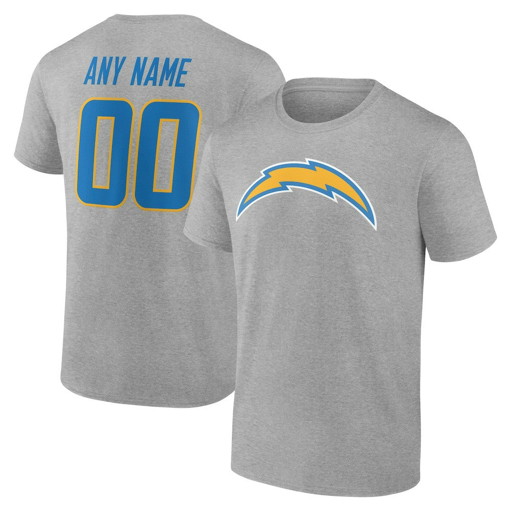 NFL Los Angeles Chargers Team Authentic Personalized Name & Number T-Shirt