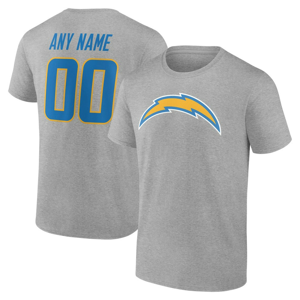 NFL Los Angeles Chargers Team Authentic Personalized Name & Number T-Shirt
