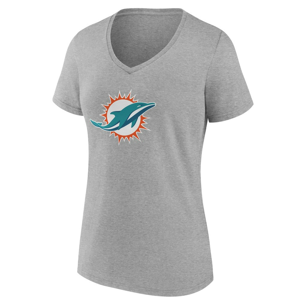 NFL Miami Dolphins Women's Team Authentic Personalized Name & Number V-Neck T-Shirt