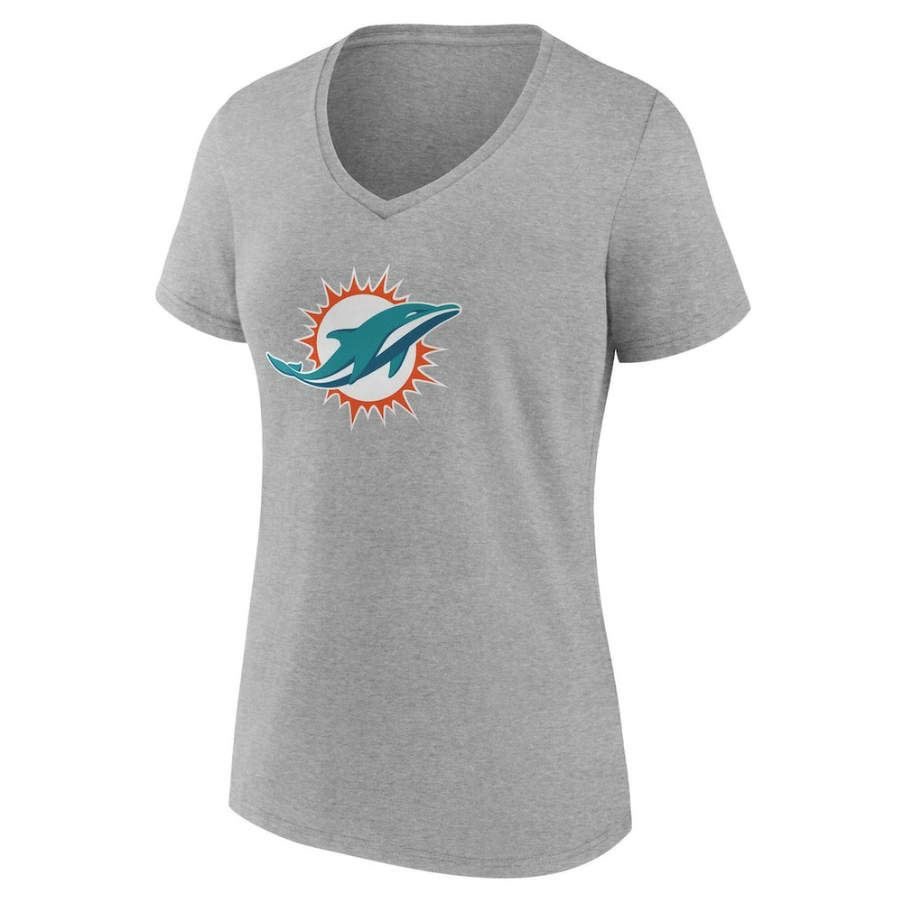 NFL Miami Dolphins Women's Team Authentic Personalized Name & Number V-Neck T-Shirt