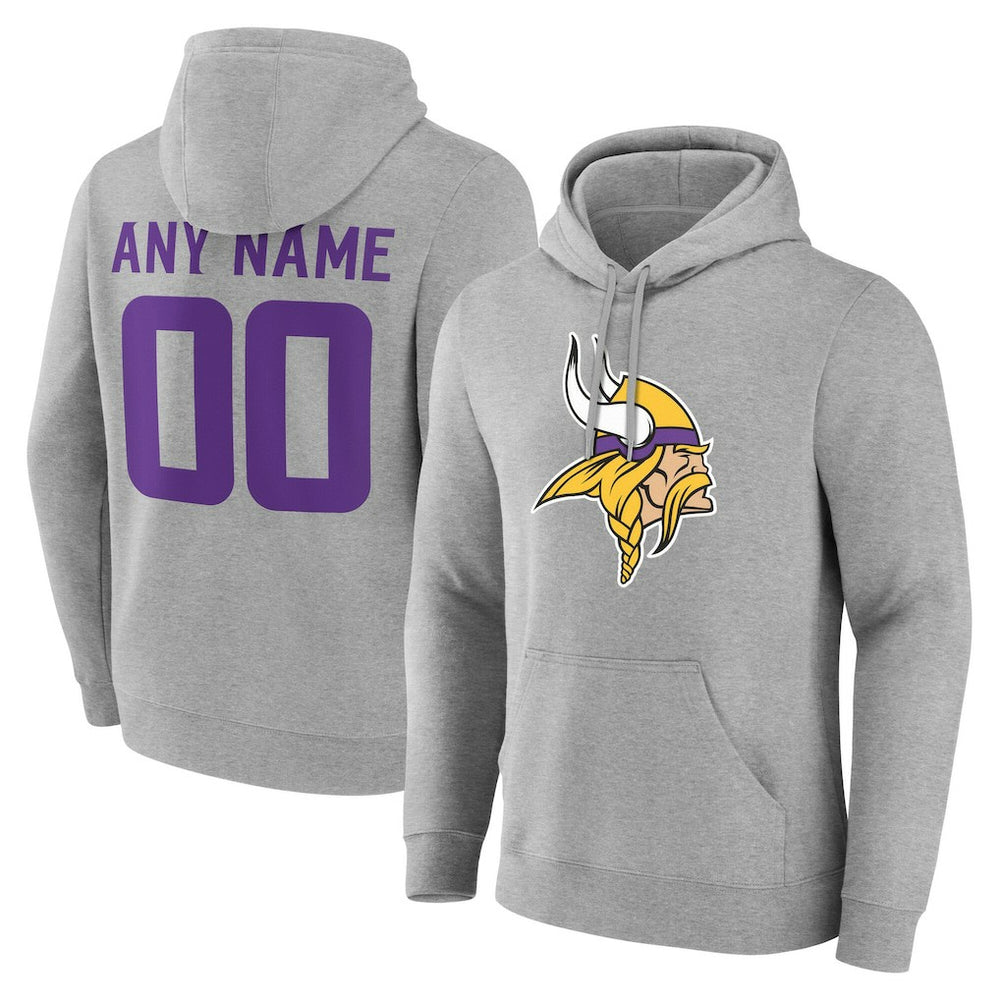 NFL Minnesota Vikings Team Authentic Personalized Name & Number Hoodie