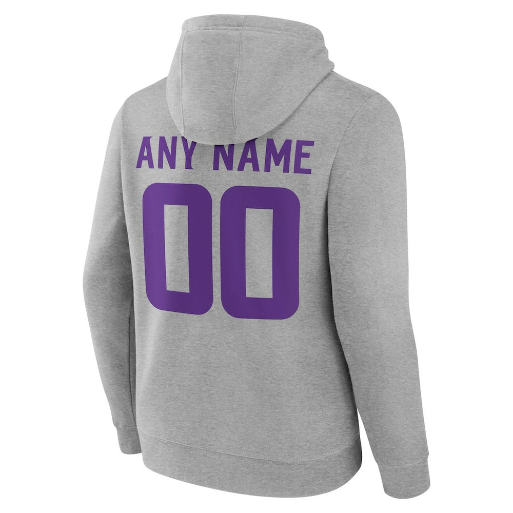 NFL Minnesota Vikings Team Authentic Personalized Name & Number Hoodie