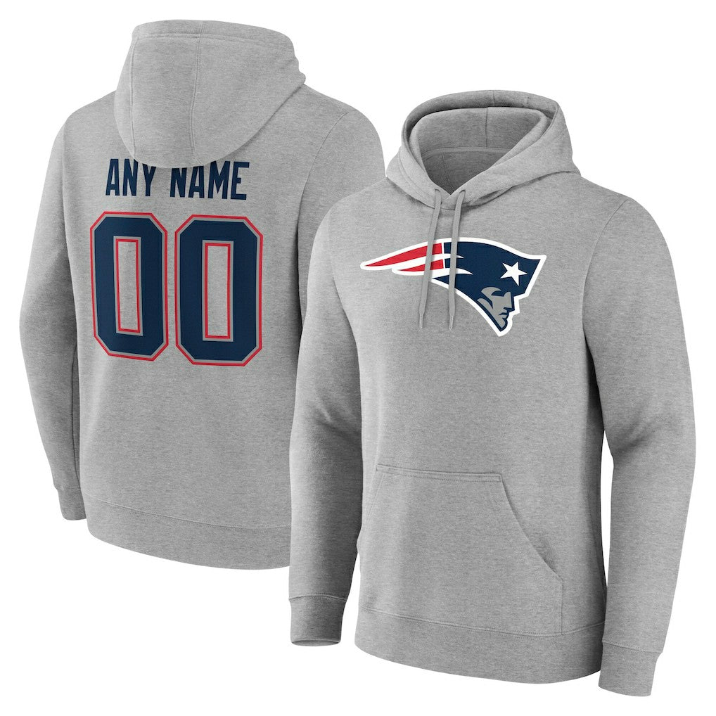 NFL New England Patriots Team Authentic Personalized Name & Number Hoodie