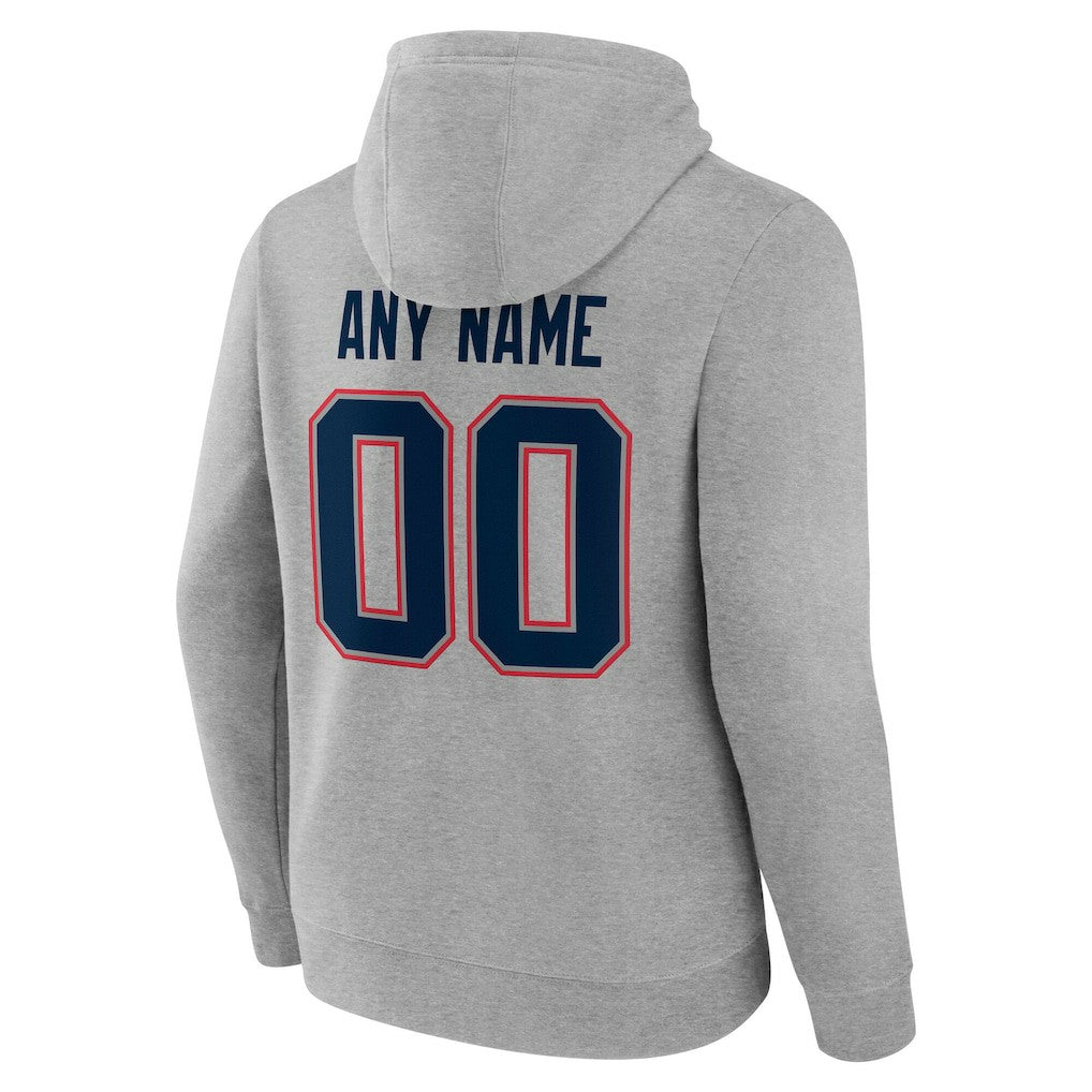 NFL New England Patriots Team Authentic Personalized Name & Number Hoodie