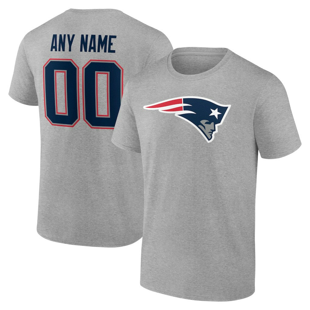NFL New England Patriots Team Authentic Personalized Name & Number T-Shirt