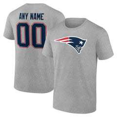 NFL New England Patriots Team Authentic Personalized Name & Number T-Shirt