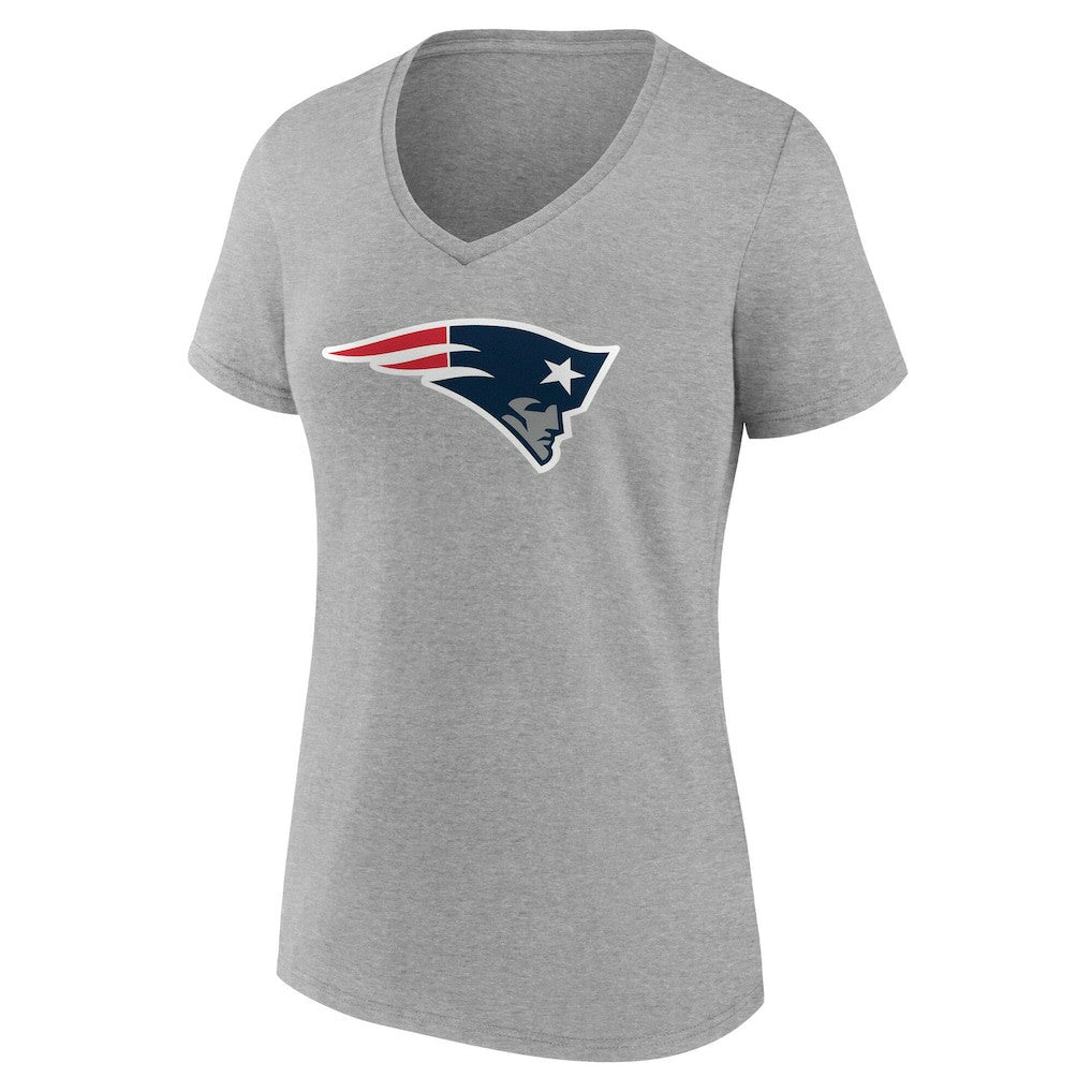 NFL New England Patriots Women's Team Authentic Personalized Name & Number V-Neck T-Shirt