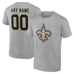 NFL New Orleans Saints Team Authentic Personalized Name & Number T-Shirt