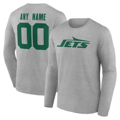 NFL New York Jets Team Authentic Personalized Name & Number Long Sleeve T-Shirt