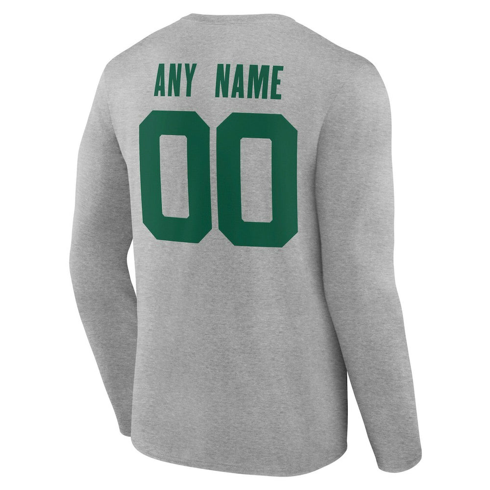 NFL New York Jets Team Authentic Personalized Name & Number Long Sleeve T-Shirt