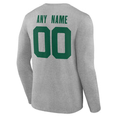 NFL New York Jets Team Authentic Personalized Name & Number Long Sleeve T-Shirt