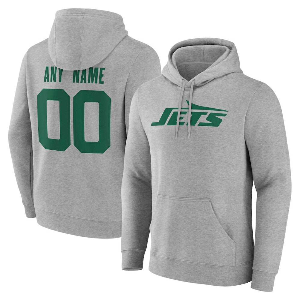 NFL New York Jets Team Authentic Personalized Name & Number Hoodie