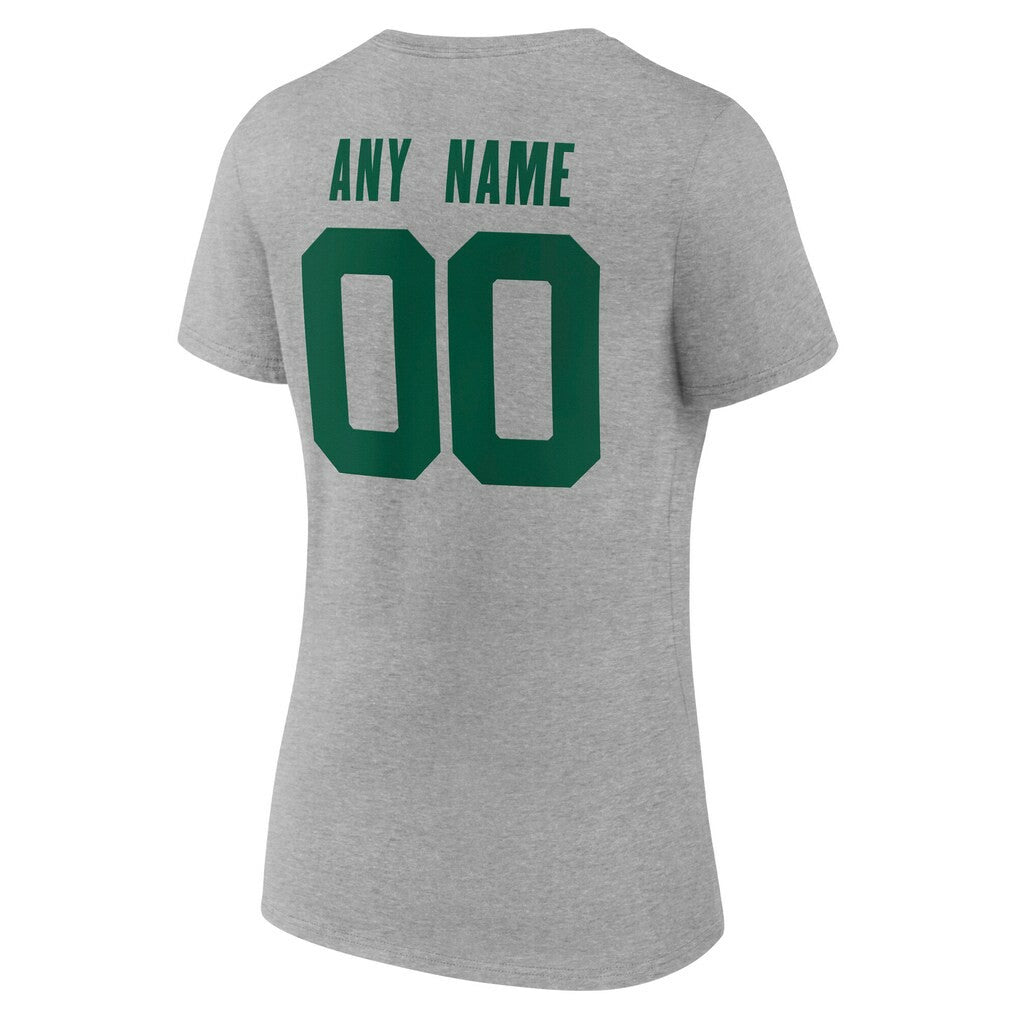 NFL New York Jets Women's Team Authentic Personalized Name & Number V-Neck T-Shirt