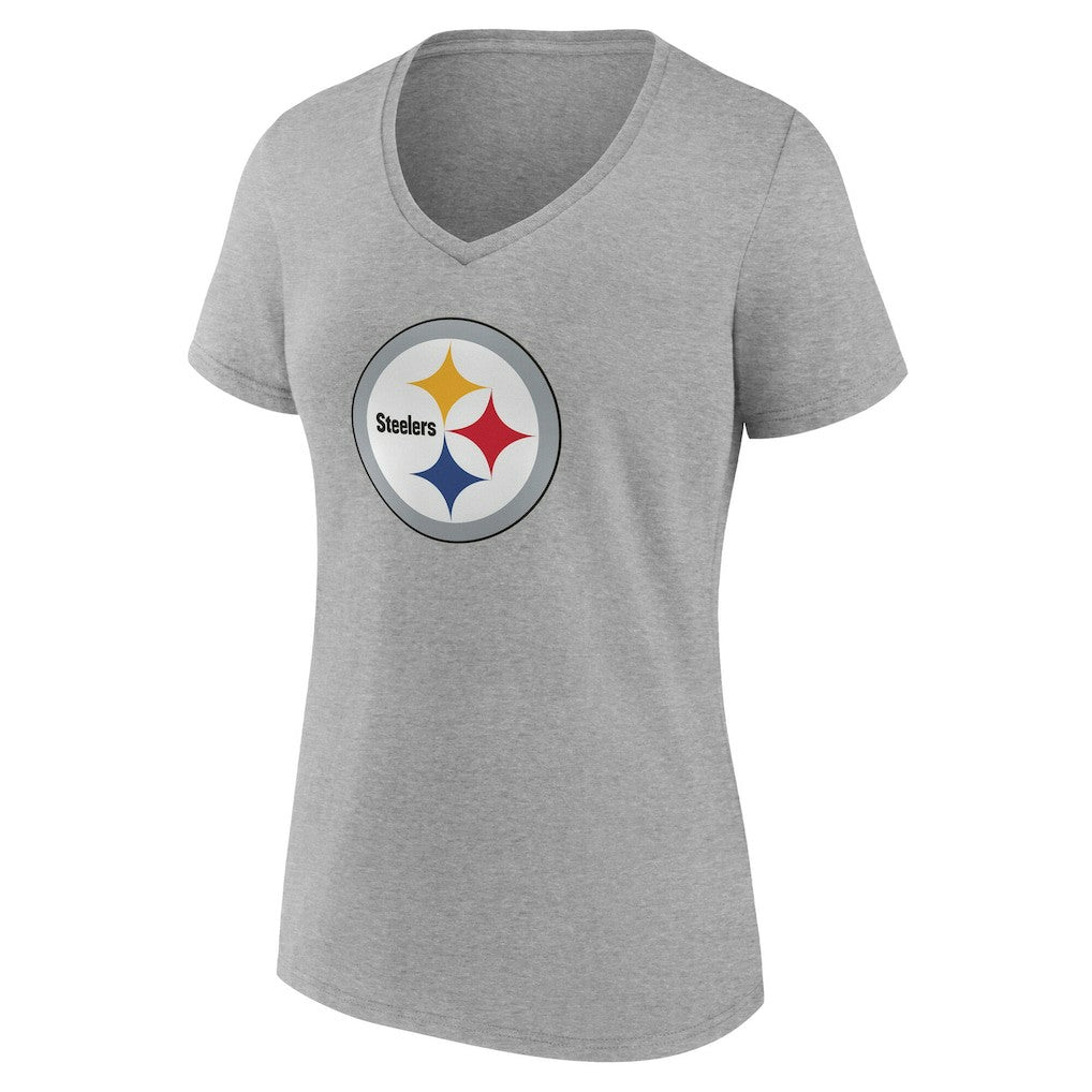 NFL Pittsburgh Steelers Women's Team Authentic Personalized Name & Number V-Neck T-Shirt