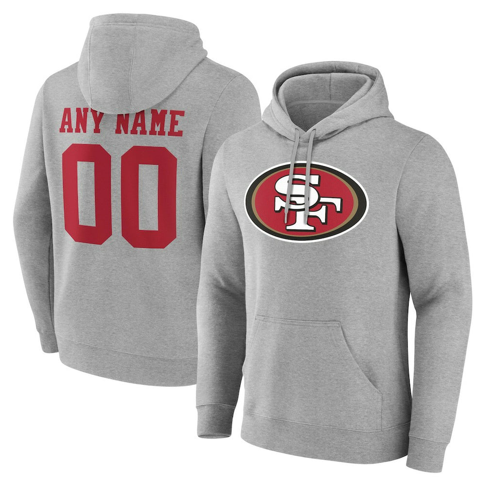 NFL San Francisco 49ers Team Authentic Personalized Name & Number Hoodie