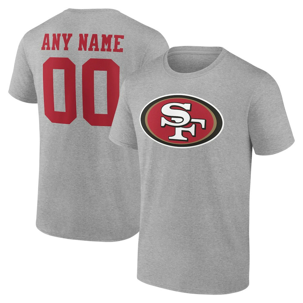 NFL San Francisco 49ers Team Authentic Personalized Name & Number T-Shirt